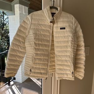 Women’s Patagonia Puffer Jacket (Cream, Large)